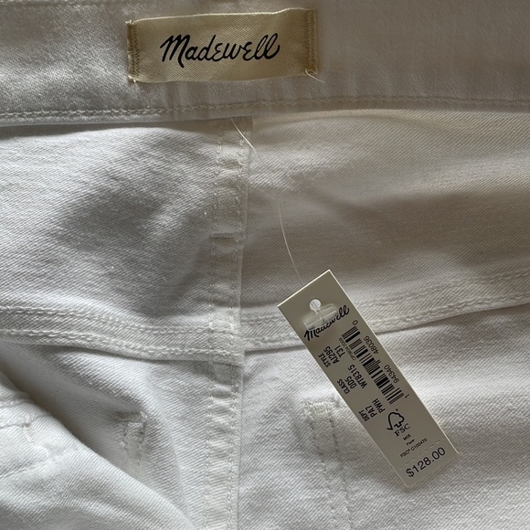 Madewell Women's High Rise Jeans in White 31T Stretchy Skinny Jeans NWT - Picture 4 of 4